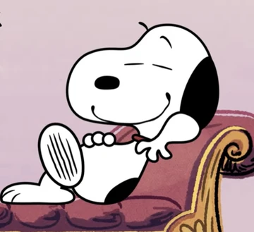 Snoopy sitting
